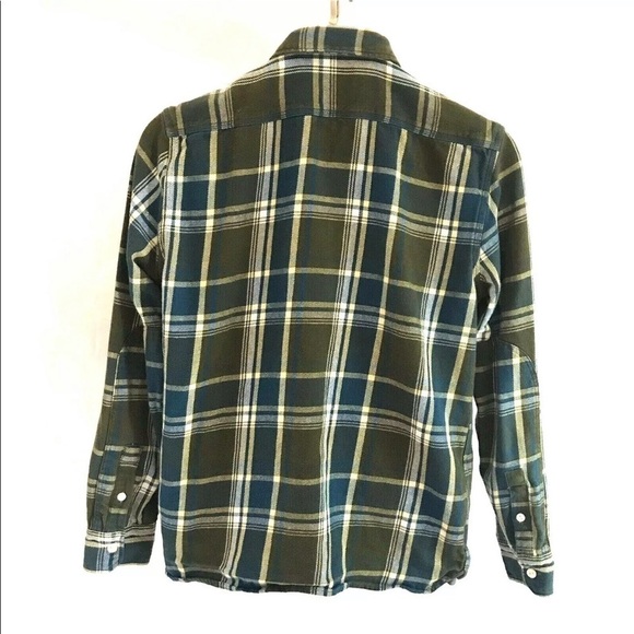 Levis Plaid Flannel LS Button Front Shirt Medium - Picture 4 of 8